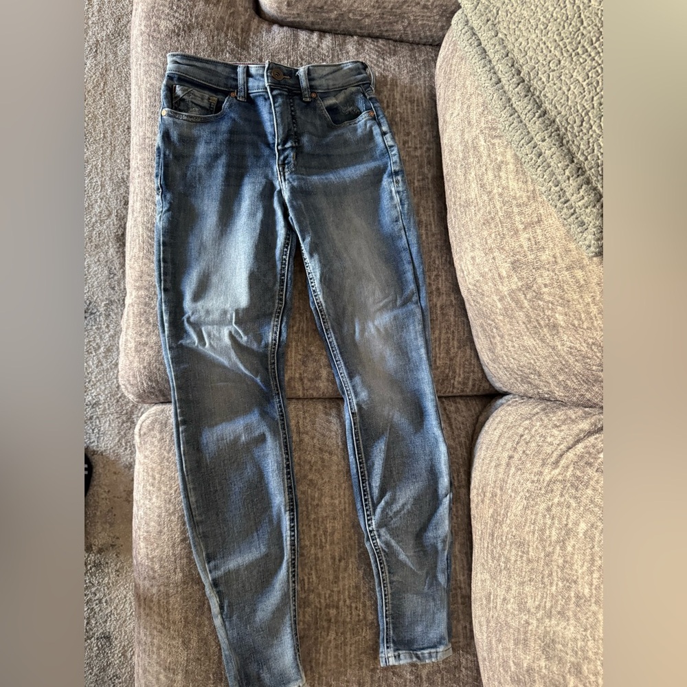 Blue Maurice’s skinny jeans